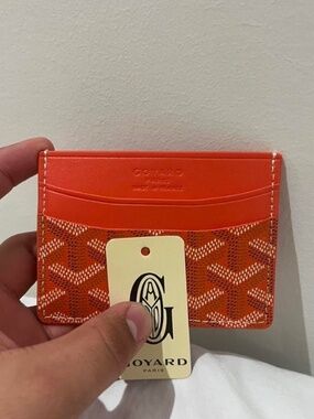 Rare orange goyard cardholder